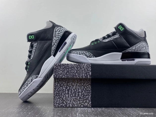 Green Jordan 3 Air Glow CT8532-031 0813